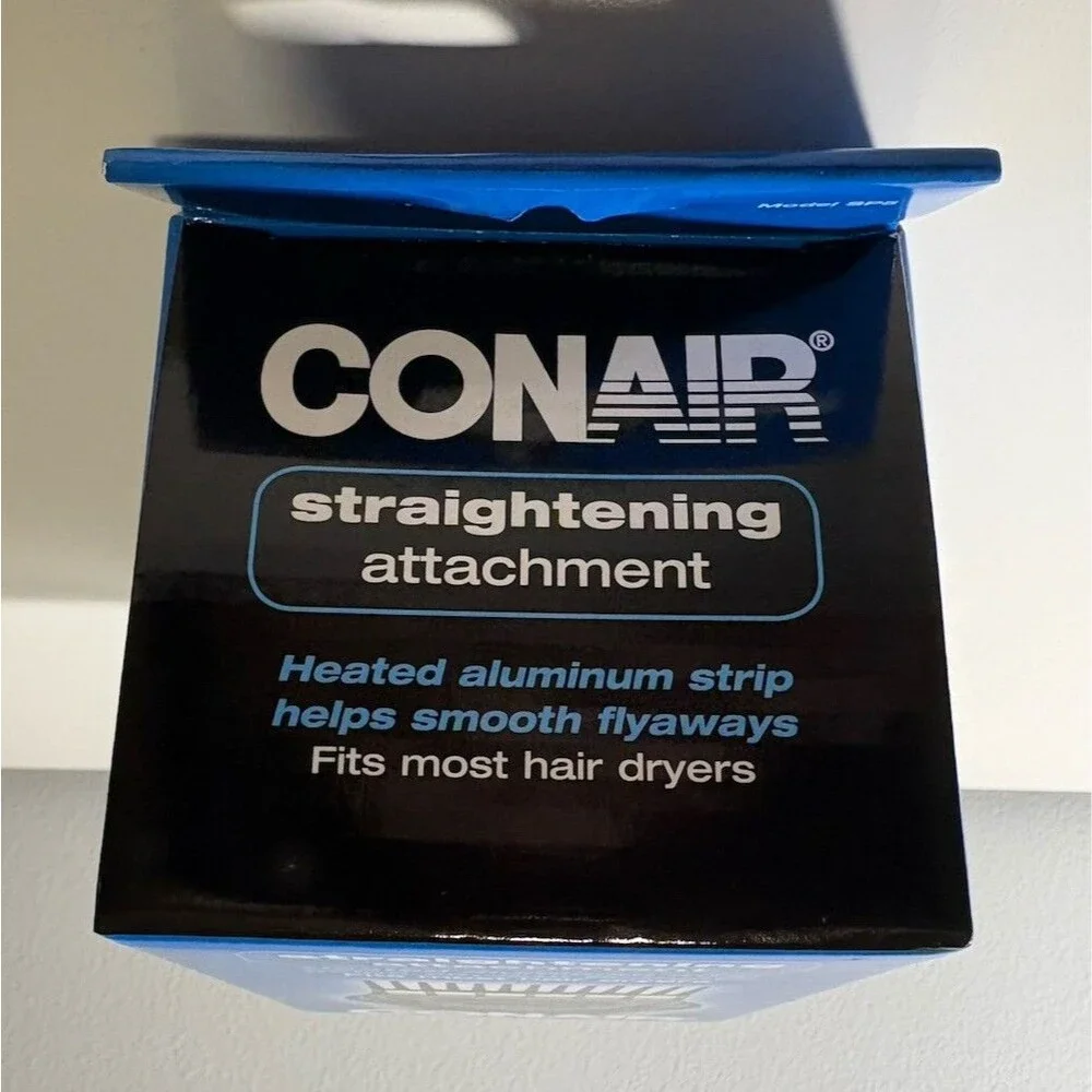 Conair Straightening Attachment Fits Most Hair Dryers Heated Aluminum Strip NEW!